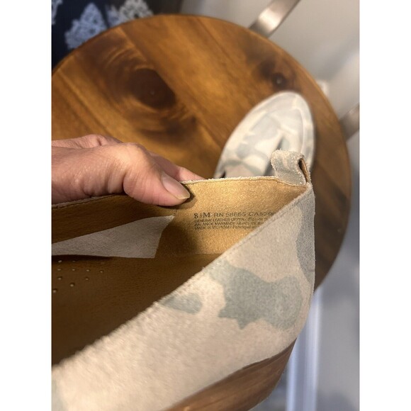 Susina Leather Camouflage Flats Pointed Toe Slip On Loafers For Women Size 8.5 - Picture 4 of 5